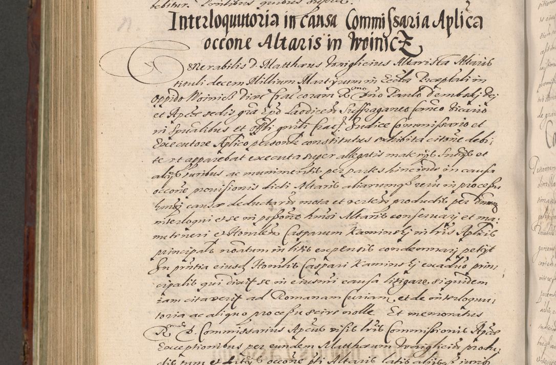 Zdjęcie nr 1004 dla obiektu archiwalnego: Acta actorum causarum sententiarum tam diffinitiuarum quam interloquutorisrum decretorum obligationum quietationum procuratorum constitutionum etc. etc. coram Reverendo Domino Paulo Dembski Dei et Apostolice Sedis Gratia Episcopalo Dicensis Suffraganeo Canonico Vicario in Spiritualibus et Officiali Generali Cracoviensis ad Annum Domini Millesimum Sexcentesimum Undecimum cuius indictio octava pontificatus Sanctissimi Domini Nostri Domini Pauli Divina Providentia Papae Vti foeliciter continuantur