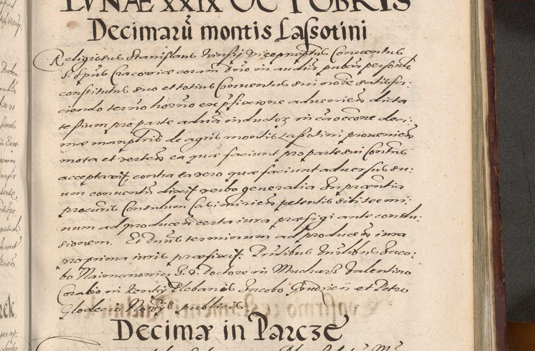 Zdjęcie nr 997 dla obiektu archiwalnego: Acta actorum causarum sententiarum tam diffinitiuarum quam interloquutorisrum decretorum obligationum quietationum procuratorum constitutionum etc. etc. coram Reverendo Domino Paulo Dembski Dei et Apostolice Sedis Gratia Episcopalo Dicensis Suffraganeo Canonico Vicario in Spiritualibus et Officiali Generali Cracoviensis ad Annum Domini Millesimum Sexcentesimum Undecimum cuius indictio octava pontificatus Sanctissimi Domini Nostri Domini Pauli Divina Providentia Papae Vti foeliciter continuantur