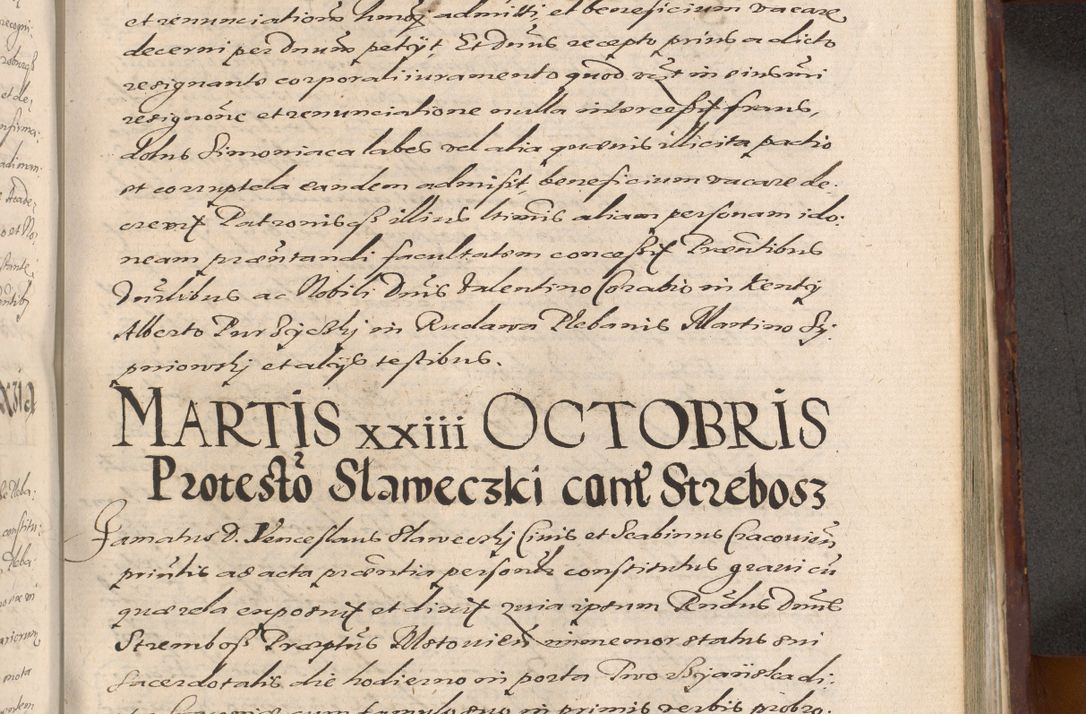 Zdjęcie nr 991 dla obiektu archiwalnego: Acta actorum causarum sententiarum tam diffinitiuarum quam interloquutorisrum decretorum obligationum quietationum procuratorum constitutionum etc. etc. coram Reverendo Domino Paulo Dembski Dei et Apostolice Sedis Gratia Episcopalo Dicensis Suffraganeo Canonico Vicario in Spiritualibus et Officiali Generali Cracoviensis ad Annum Domini Millesimum Sexcentesimum Undecimum cuius indictio octava pontificatus Sanctissimi Domini Nostri Domini Pauli Divina Providentia Papae Vti foeliciter continuantur