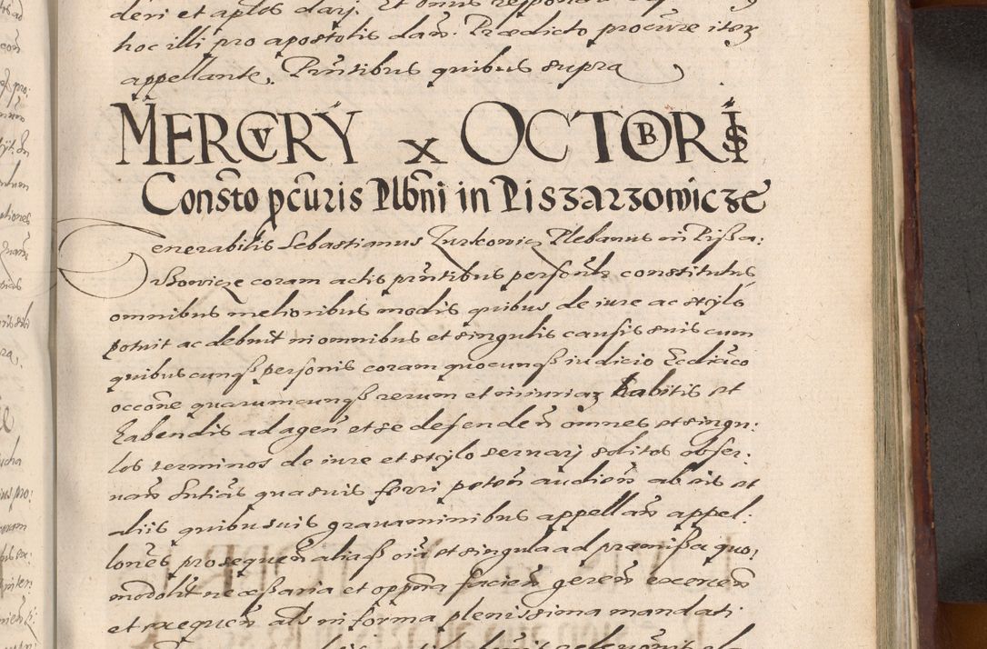 Zdjęcie nr 983 dla obiektu archiwalnego: Acta actorum causarum sententiarum tam diffinitiuarum quam interloquutorisrum decretorum obligationum quietationum procuratorum constitutionum etc. etc. coram Reverendo Domino Paulo Dembski Dei et Apostolice Sedis Gratia Episcopalo Dicensis Suffraganeo Canonico Vicario in Spiritualibus et Officiali Generali Cracoviensis ad Annum Domini Millesimum Sexcentesimum Undecimum cuius indictio octava pontificatus Sanctissimi Domini Nostri Domini Pauli Divina Providentia Papae Vti foeliciter continuantur