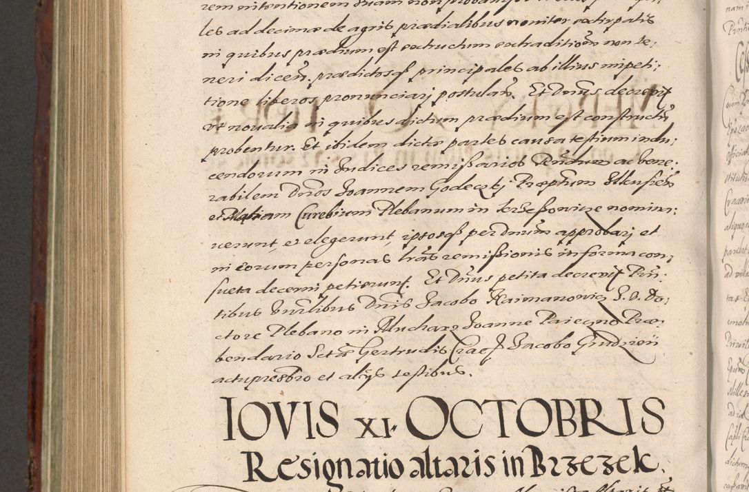 Zdjęcie nr 984 dla obiektu archiwalnego: Acta actorum causarum sententiarum tam diffinitiuarum quam interloquutorisrum decretorum obligationum quietationum procuratorum constitutionum etc. etc. coram Reverendo Domino Paulo Dembski Dei et Apostolice Sedis Gratia Episcopalo Dicensis Suffraganeo Canonico Vicario in Spiritualibus et Officiali Generali Cracoviensis ad Annum Domini Millesimum Sexcentesimum Undecimum cuius indictio octava pontificatus Sanctissimi Domini Nostri Domini Pauli Divina Providentia Papae Vti foeliciter continuantur