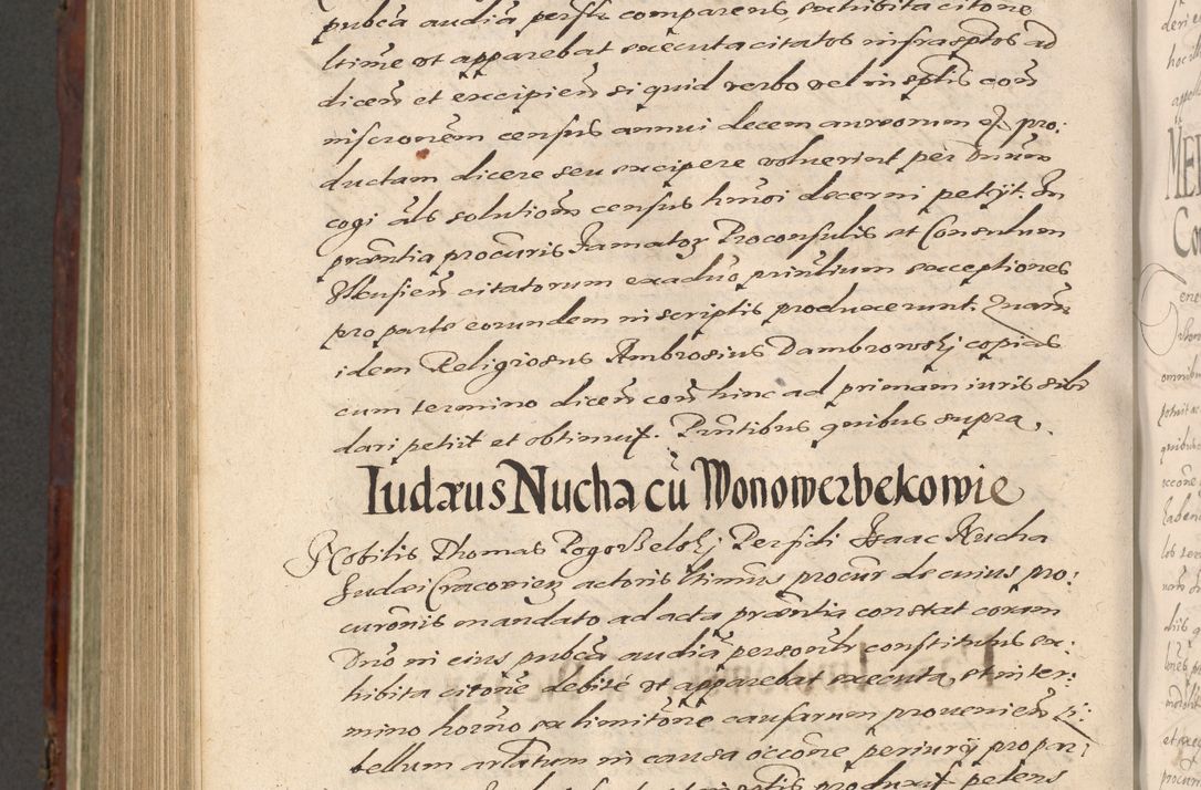 Zdjęcie nr 982 dla obiektu archiwalnego: Acta actorum causarum sententiarum tam diffinitiuarum quam interloquutorisrum decretorum obligationum quietationum procuratorum constitutionum etc. etc. coram Reverendo Domino Paulo Dembski Dei et Apostolice Sedis Gratia Episcopalo Dicensis Suffraganeo Canonico Vicario in Spiritualibus et Officiali Generali Cracoviensis ad Annum Domini Millesimum Sexcentesimum Undecimum cuius indictio octava pontificatus Sanctissimi Domini Nostri Domini Pauli Divina Providentia Papae Vti foeliciter continuantur