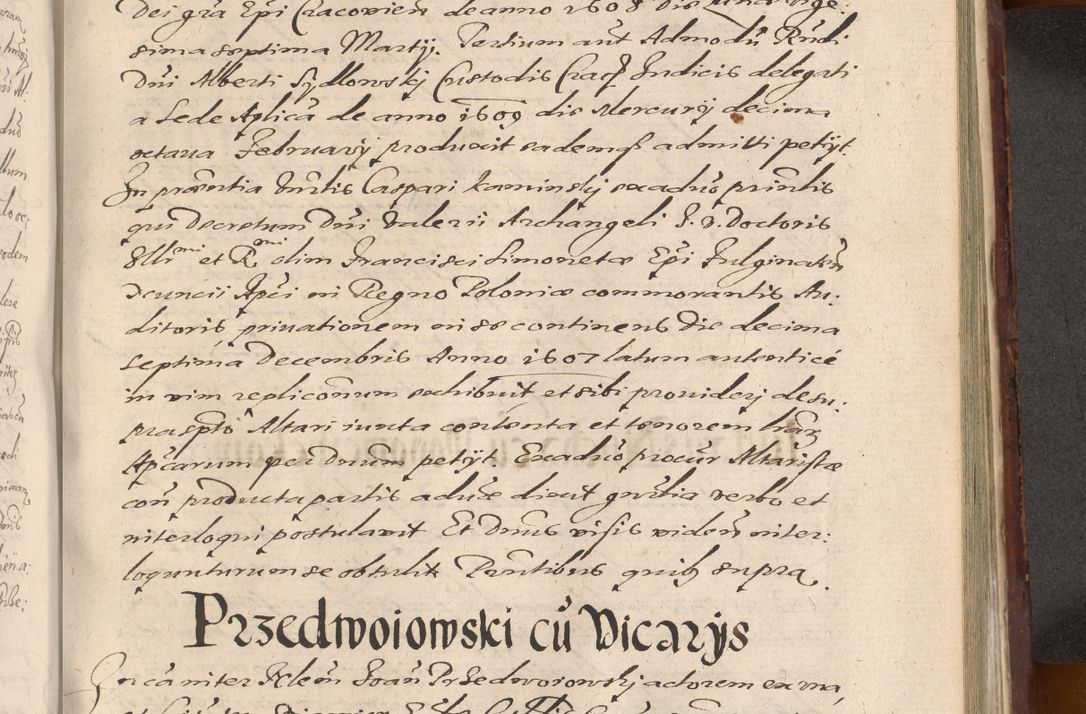 Zdjęcie nr 981 dla obiektu archiwalnego: Acta actorum causarum sententiarum tam diffinitiuarum quam interloquutorisrum decretorum obligationum quietationum procuratorum constitutionum etc. etc. coram Reverendo Domino Paulo Dembski Dei et Apostolice Sedis Gratia Episcopalo Dicensis Suffraganeo Canonico Vicario in Spiritualibus et Officiali Generali Cracoviensis ad Annum Domini Millesimum Sexcentesimum Undecimum cuius indictio octava pontificatus Sanctissimi Domini Nostri Domini Pauli Divina Providentia Papae Vti foeliciter continuantur