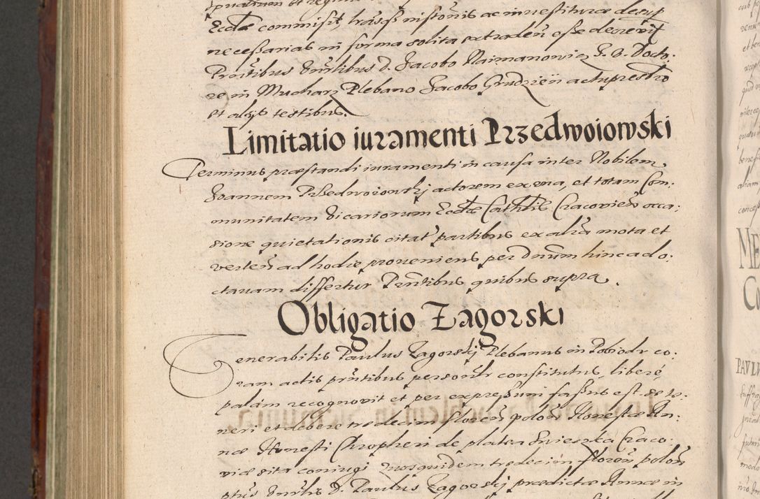 Zdjęcie nr 970 dla obiektu archiwalnego: Acta actorum causarum sententiarum tam diffinitiuarum quam interloquutorisrum decretorum obligationum quietationum procuratorum constitutionum etc. etc. coram Reverendo Domino Paulo Dembski Dei et Apostolice Sedis Gratia Episcopalo Dicensis Suffraganeo Canonico Vicario in Spiritualibus et Officiali Generali Cracoviensis ad Annum Domini Millesimum Sexcentesimum Undecimum cuius indictio octava pontificatus Sanctissimi Domini Nostri Domini Pauli Divina Providentia Papae Vti foeliciter continuantur