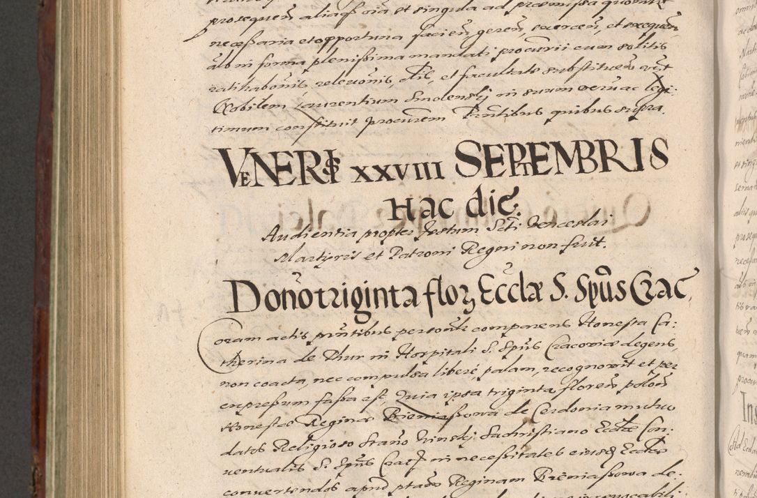 Zdjęcie nr 968 dla obiektu archiwalnego: Acta actorum causarum sententiarum tam diffinitiuarum quam interloquutorisrum decretorum obligationum quietationum procuratorum constitutionum etc. etc. coram Reverendo Domino Paulo Dembski Dei et Apostolice Sedis Gratia Episcopalo Dicensis Suffraganeo Canonico Vicario in Spiritualibus et Officiali Generali Cracoviensis ad Annum Domini Millesimum Sexcentesimum Undecimum cuius indictio octava pontificatus Sanctissimi Domini Nostri Domini Pauli Divina Providentia Papae Vti foeliciter continuantur