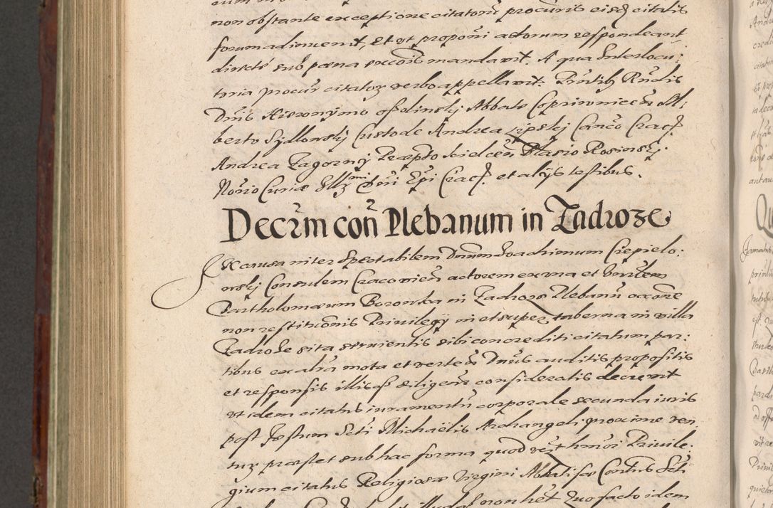 Zdjęcie nr 966 dla obiektu archiwalnego: Acta actorum causarum sententiarum tam diffinitiuarum quam interloquutorisrum decretorum obligationum quietationum procuratorum constitutionum etc. etc. coram Reverendo Domino Paulo Dembski Dei et Apostolice Sedis Gratia Episcopalo Dicensis Suffraganeo Canonico Vicario in Spiritualibus et Officiali Generali Cracoviensis ad Annum Domini Millesimum Sexcentesimum Undecimum cuius indictio octava pontificatus Sanctissimi Domini Nostri Domini Pauli Divina Providentia Papae Vti foeliciter continuantur