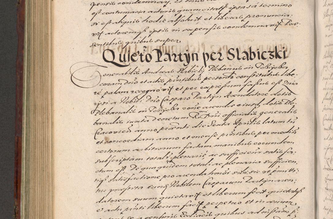 Zdjęcie nr 964 dla obiektu archiwalnego: Acta actorum causarum sententiarum tam diffinitiuarum quam interloquutorisrum decretorum obligationum quietationum procuratorum constitutionum etc. etc. coram Reverendo Domino Paulo Dembski Dei et Apostolice Sedis Gratia Episcopalo Dicensis Suffraganeo Canonico Vicario in Spiritualibus et Officiali Generali Cracoviensis ad Annum Domini Millesimum Sexcentesimum Undecimum cuius indictio octava pontificatus Sanctissimi Domini Nostri Domini Pauli Divina Providentia Papae Vti foeliciter continuantur
