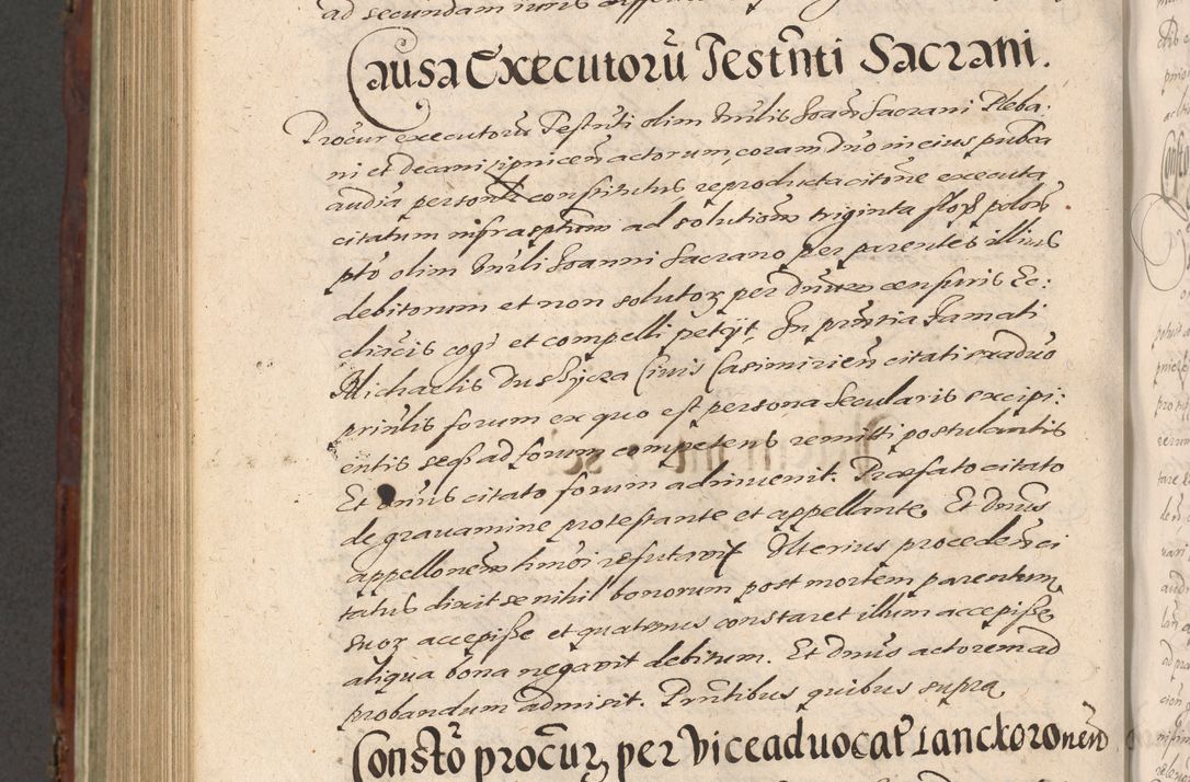 Zdjęcie nr 962 dla obiektu archiwalnego: Acta actorum causarum sententiarum tam diffinitiuarum quam interloquutorisrum decretorum obligationum quietationum procuratorum constitutionum etc. etc. coram Reverendo Domino Paulo Dembski Dei et Apostolice Sedis Gratia Episcopalo Dicensis Suffraganeo Canonico Vicario in Spiritualibus et Officiali Generali Cracoviensis ad Annum Domini Millesimum Sexcentesimum Undecimum cuius indictio octava pontificatus Sanctissimi Domini Nostri Domini Pauli Divina Providentia Papae Vti foeliciter continuantur