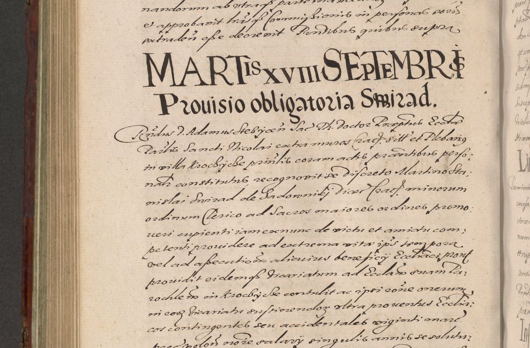 Zdjęcie nr 950 dla obiektu archiwalnego: Acta actorum causarum sententiarum tam diffinitiuarum quam interloquutorisrum decretorum obligationum quietationum procuratorum constitutionum etc. etc. coram Reverendo Domino Paulo Dembski Dei et Apostolice Sedis Gratia Episcopalo Dicensis Suffraganeo Canonico Vicario in Spiritualibus et Officiali Generali Cracoviensis ad Annum Domini Millesimum Sexcentesimum Undecimum cuius indictio octava pontificatus Sanctissimi Domini Nostri Domini Pauli Divina Providentia Papae Vti foeliciter continuantur