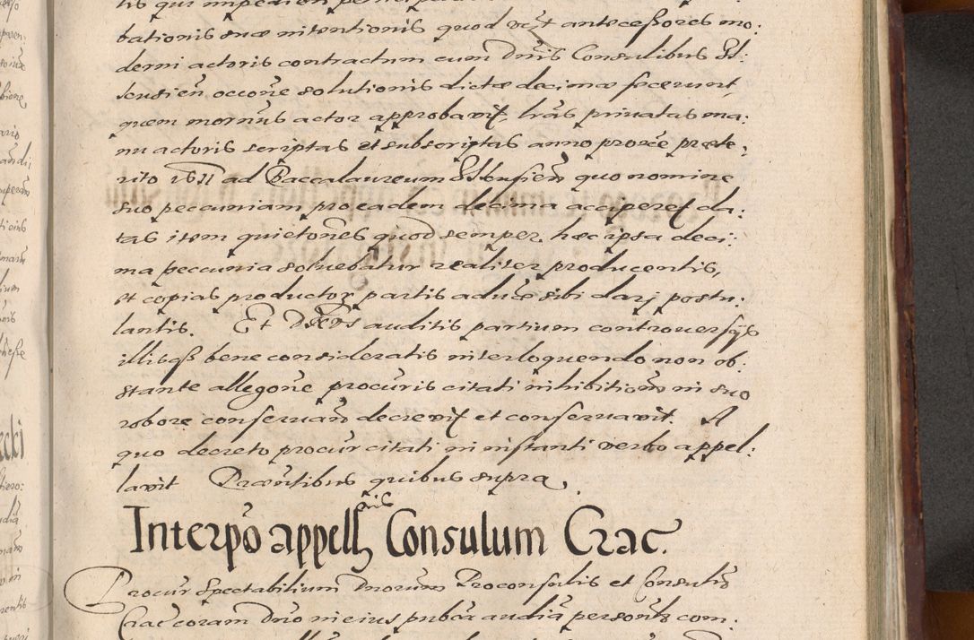 Zdjęcie nr 941 dla obiektu archiwalnego: Acta actorum causarum sententiarum tam diffinitiuarum quam interloquutorisrum decretorum obligationum quietationum procuratorum constitutionum etc. etc. coram Reverendo Domino Paulo Dembski Dei et Apostolice Sedis Gratia Episcopalo Dicensis Suffraganeo Canonico Vicario in Spiritualibus et Officiali Generali Cracoviensis ad Annum Domini Millesimum Sexcentesimum Undecimum cuius indictio octava pontificatus Sanctissimi Domini Nostri Domini Pauli Divina Providentia Papae Vti foeliciter continuantur