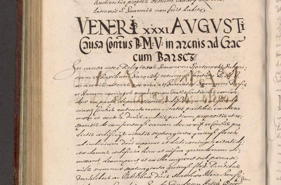 Zdjęcie nr 930 dla obiektu archiwalnego: Acta actorum causarum sententiarum tam diffinitiuarum quam interloquutorisrum decretorum obligationum quietationum procuratorum constitutionum etc. etc. coram Reverendo Domino Paulo Dembski Dei et Apostolice Sedis Gratia Episcopalo Dicensis Suffraganeo Canonico Vicario in Spiritualibus et Officiali Generali Cracoviensis ad Annum Domini Millesimum Sexcentesimum Undecimum cuius indictio octava pontificatus Sanctissimi Domini Nostri Domini Pauli Divina Providentia Papae Vti foeliciter continuantur