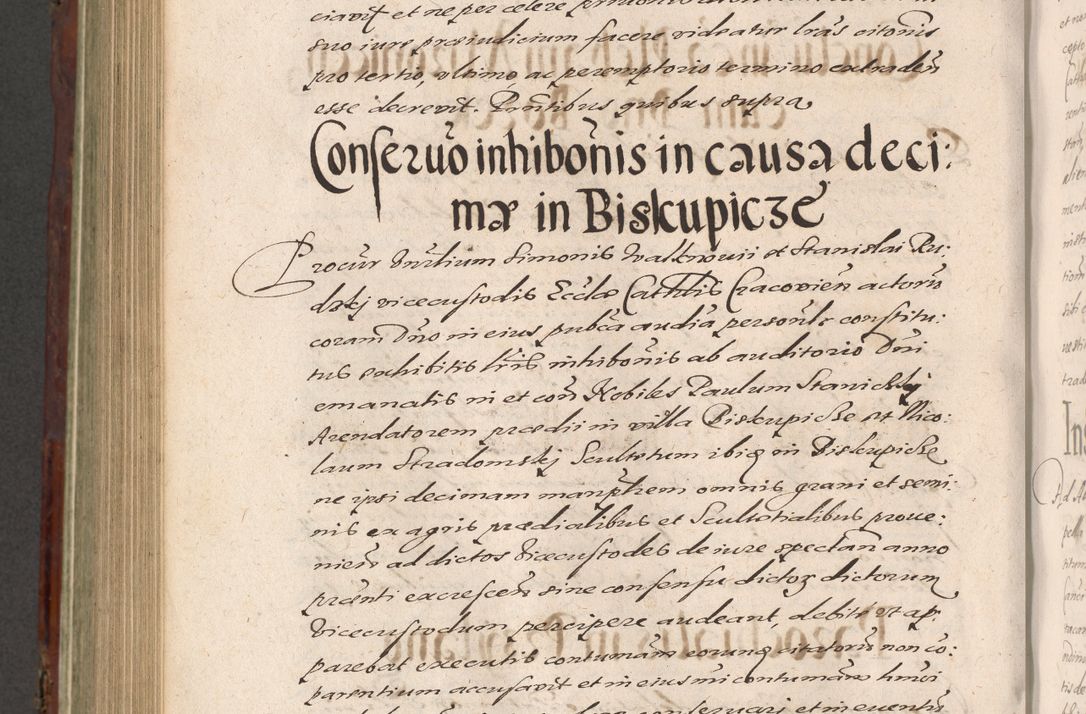 Zdjęcie nr 920 dla obiektu archiwalnego: Acta actorum causarum sententiarum tam diffinitiuarum quam interloquutorisrum decretorum obligationum quietationum procuratorum constitutionum etc. etc. coram Reverendo Domino Paulo Dembski Dei et Apostolice Sedis Gratia Episcopalo Dicensis Suffraganeo Canonico Vicario in Spiritualibus et Officiali Generali Cracoviensis ad Annum Domini Millesimum Sexcentesimum Undecimum cuius indictio octava pontificatus Sanctissimi Domini Nostri Domini Pauli Divina Providentia Papae Vti foeliciter continuantur