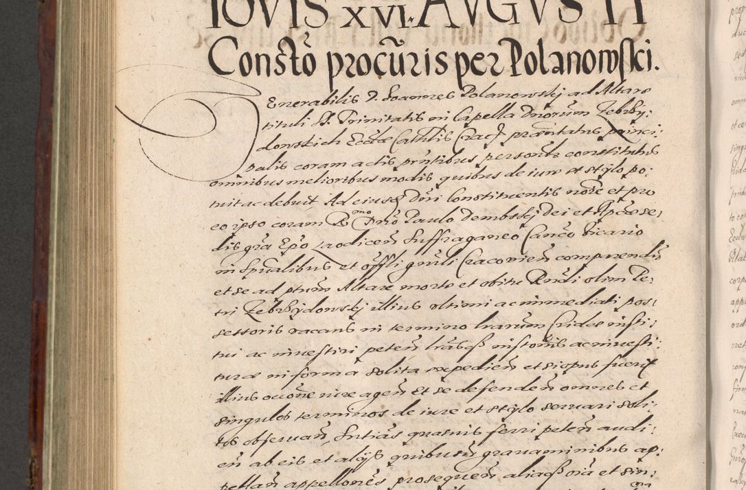Zdjęcie nr 916 dla obiektu archiwalnego: Acta actorum causarum sententiarum tam diffinitiuarum quam interloquutorisrum decretorum obligationum quietationum procuratorum constitutionum etc. etc. coram Reverendo Domino Paulo Dembski Dei et Apostolice Sedis Gratia Episcopalo Dicensis Suffraganeo Canonico Vicario in Spiritualibus et Officiali Generali Cracoviensis ad Annum Domini Millesimum Sexcentesimum Undecimum cuius indictio octava pontificatus Sanctissimi Domini Nostri Domini Pauli Divina Providentia Papae Vti foeliciter continuantur