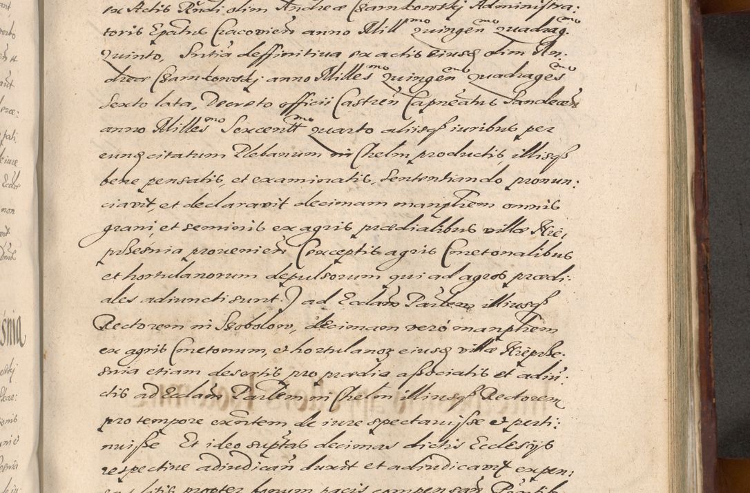 Zdjęcie nr 911 dla obiektu archiwalnego: Acta actorum causarum sententiarum tam diffinitiuarum quam interloquutorisrum decretorum obligationum quietationum procuratorum constitutionum etc. etc. coram Reverendo Domino Paulo Dembski Dei et Apostolice Sedis Gratia Episcopalo Dicensis Suffraganeo Canonico Vicario in Spiritualibus et Officiali Generali Cracoviensis ad Annum Domini Millesimum Sexcentesimum Undecimum cuius indictio octava pontificatus Sanctissimi Domini Nostri Domini Pauli Divina Providentia Papae Vti foeliciter continuantur