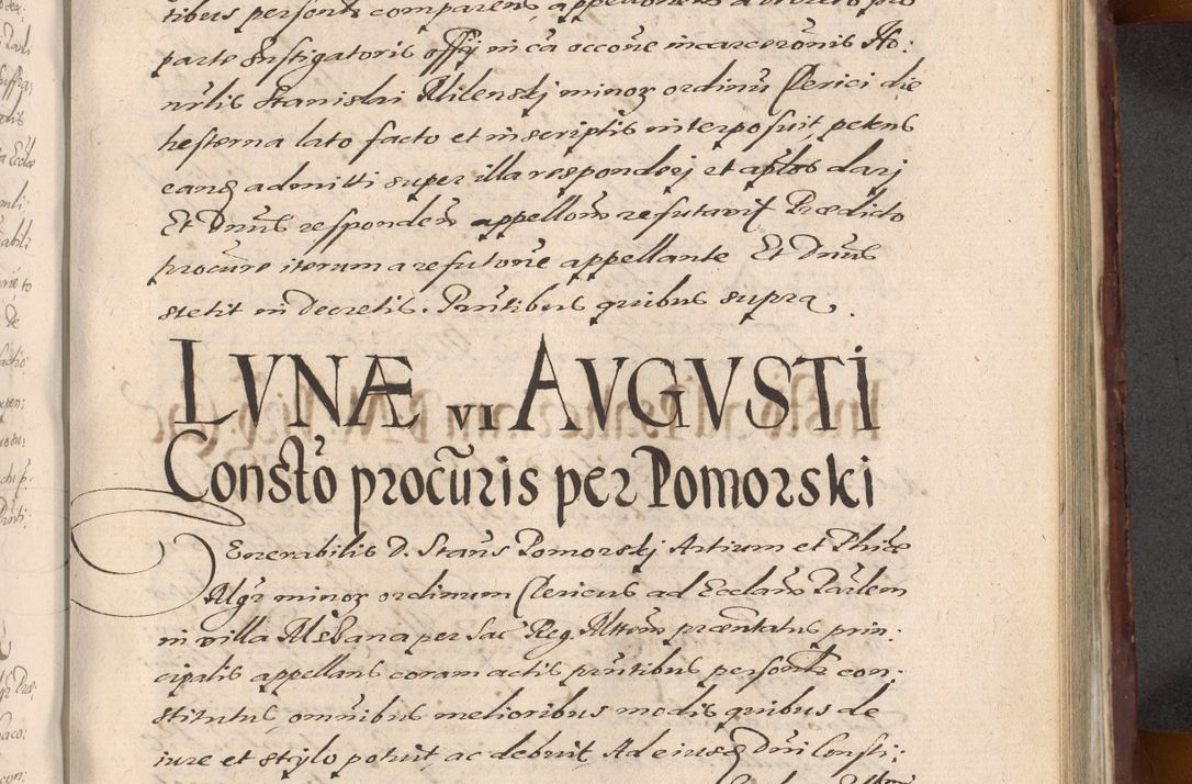 Zdjęcie nr 913 dla obiektu archiwalnego: Acta actorum causarum sententiarum tam diffinitiuarum quam interloquutorisrum decretorum obligationum quietationum procuratorum constitutionum etc. etc. coram Reverendo Domino Paulo Dembski Dei et Apostolice Sedis Gratia Episcopalo Dicensis Suffraganeo Canonico Vicario in Spiritualibus et Officiali Generali Cracoviensis ad Annum Domini Millesimum Sexcentesimum Undecimum cuius indictio octava pontificatus Sanctissimi Domini Nostri Domini Pauli Divina Providentia Papae Vti foeliciter continuantur