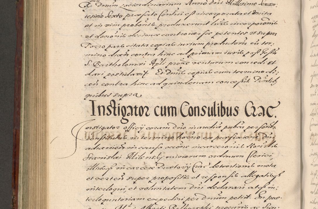 Zdjęcie nr 908 dla obiektu archiwalnego: Acta actorum causarum sententiarum tam diffinitiuarum quam interloquutorisrum decretorum obligationum quietationum procuratorum constitutionum etc. etc. coram Reverendo Domino Paulo Dembski Dei et Apostolice Sedis Gratia Episcopalo Dicensis Suffraganeo Canonico Vicario in Spiritualibus et Officiali Generali Cracoviensis ad Annum Domini Millesimum Sexcentesimum Undecimum cuius indictio octava pontificatus Sanctissimi Domini Nostri Domini Pauli Divina Providentia Papae Vti foeliciter continuantur
