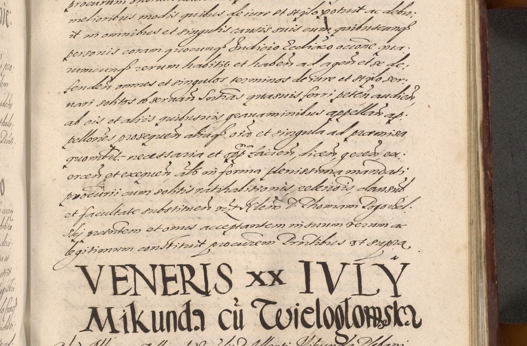 Zdjęcie nr 883 dla obiektu archiwalnego: Acta actorum causarum sententiarum tam diffinitiuarum quam interloquutorisrum decretorum obligationum quietationum procuratorum constitutionum etc. etc. coram Reverendo Domino Paulo Dembski Dei et Apostolice Sedis Gratia Episcopalo Dicensis Suffraganeo Canonico Vicario in Spiritualibus et Officiali Generali Cracoviensis ad Annum Domini Millesimum Sexcentesimum Undecimum cuius indictio octava pontificatus Sanctissimi Domini Nostri Domini Pauli Divina Providentia Papae Vti foeliciter continuantur