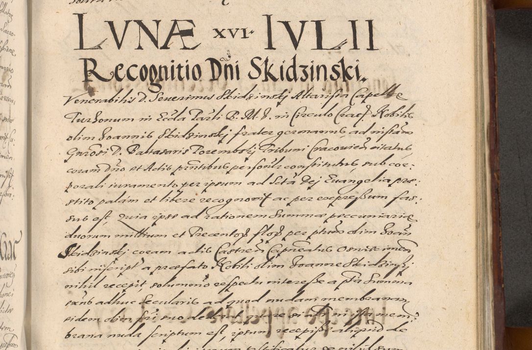 Zdjęcie nr 877 dla obiektu archiwalnego: Acta actorum causarum sententiarum tam diffinitiuarum quam interloquutorisrum decretorum obligationum quietationum procuratorum constitutionum etc. etc. coram Reverendo Domino Paulo Dembski Dei et Apostolice Sedis Gratia Episcopalo Dicensis Suffraganeo Canonico Vicario in Spiritualibus et Officiali Generali Cracoviensis ad Annum Domini Millesimum Sexcentesimum Undecimum cuius indictio octava pontificatus Sanctissimi Domini Nostri Domini Pauli Divina Providentia Papae Vti foeliciter continuantur