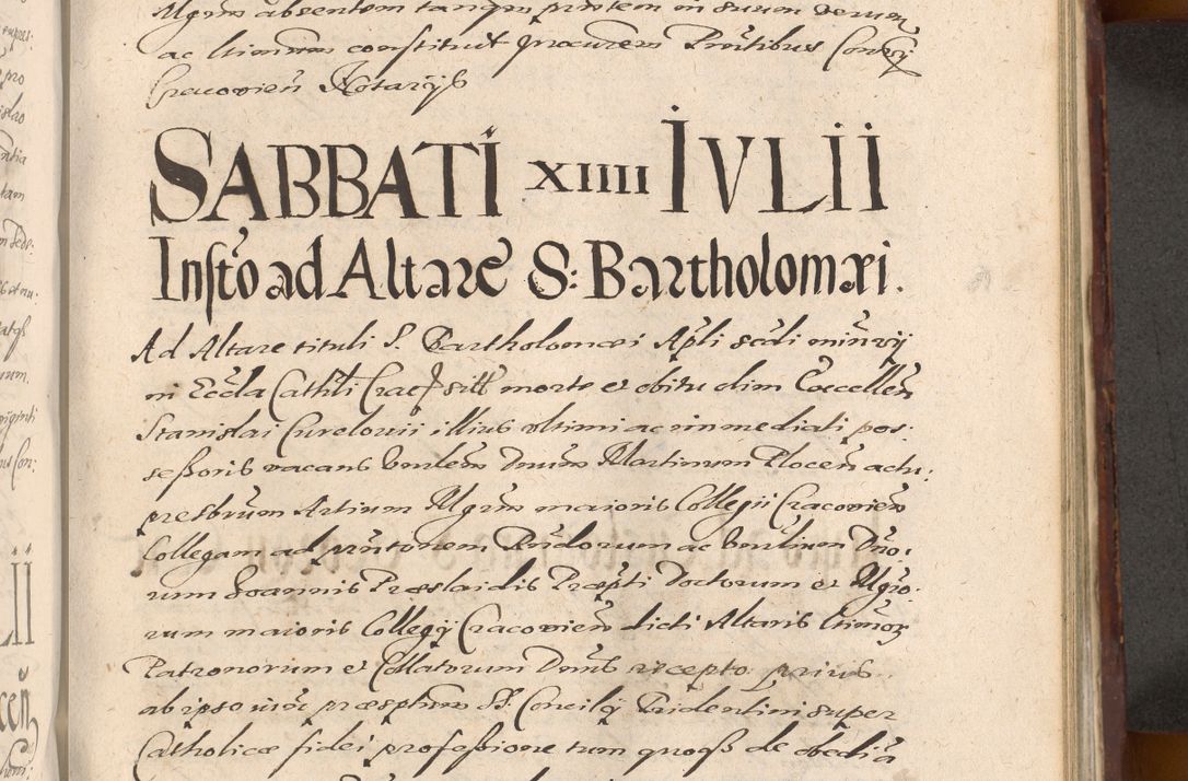 Zdjęcie nr 875 dla obiektu archiwalnego: Acta actorum causarum sententiarum tam diffinitiuarum quam interloquutorisrum decretorum obligationum quietationum procuratorum constitutionum etc. etc. coram Reverendo Domino Paulo Dembski Dei et Apostolice Sedis Gratia Episcopalo Dicensis Suffraganeo Canonico Vicario in Spiritualibus et Officiali Generali Cracoviensis ad Annum Domini Millesimum Sexcentesimum Undecimum cuius indictio octava pontificatus Sanctissimi Domini Nostri Domini Pauli Divina Providentia Papae Vti foeliciter continuantur
