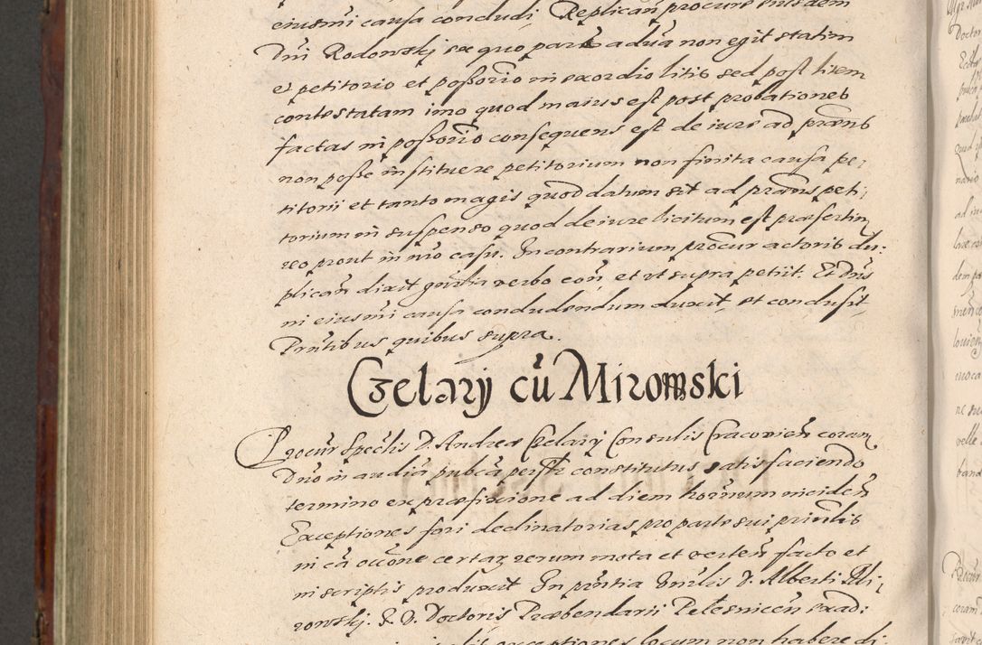 Zdjęcie nr 872 dla obiektu archiwalnego: Acta actorum causarum sententiarum tam diffinitiuarum quam interloquutorisrum decretorum obligationum quietationum procuratorum constitutionum etc. etc. coram Reverendo Domino Paulo Dembski Dei et Apostolice Sedis Gratia Episcopalo Dicensis Suffraganeo Canonico Vicario in Spiritualibus et Officiali Generali Cracoviensis ad Annum Domini Millesimum Sexcentesimum Undecimum cuius indictio octava pontificatus Sanctissimi Domini Nostri Domini Pauli Divina Providentia Papae Vti foeliciter continuantur