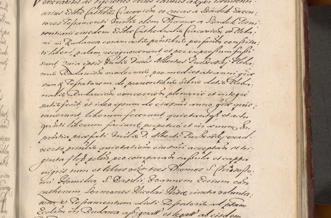 Zdjęcie nr 869 dla obiektu archiwalnego: Acta actorum causarum sententiarum tam diffinitiuarum quam interloquutorisrum decretorum obligationum quietationum procuratorum constitutionum etc. etc. coram Reverendo Domino Paulo Dembski Dei et Apostolice Sedis Gratia Episcopalo Dicensis Suffraganeo Canonico Vicario in Spiritualibus et Officiali Generali Cracoviensis ad Annum Domini Millesimum Sexcentesimum Undecimum cuius indictio octava pontificatus Sanctissimi Domini Nostri Domini Pauli Divina Providentia Papae Vti foeliciter continuantur