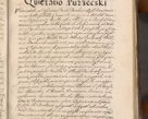Zdjęcie nr 869 dla obiektu archiwalnego: Acta actorum causarum sententiarum tam diffinitiuarum quam interloquutorisrum decretorum obligationum quietationum procuratorum constitutionum etc. etc. coram Reverendo Domino Paulo Dembski Dei et Apostolice Sedis Gratia Episcopalo Dicensis Suffraganeo Canonico Vicario in Spiritualibus et Officiali Generali Cracoviensis ad Annum Domini Millesimum Sexcentesimum Undecimum cuius indictio octava pontificatus Sanctissimi Domini Nostri Domini Pauli Divina Providentia Papae Vti foeliciter continuantur