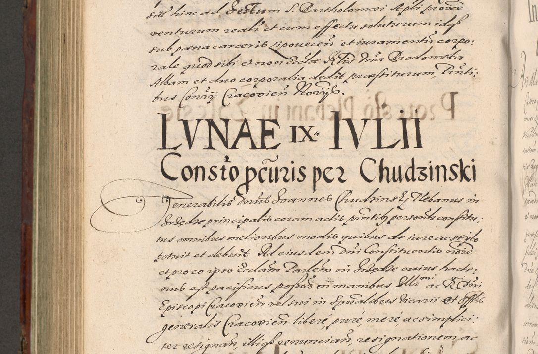 Zdjęcie nr 864 dla obiektu archiwalnego: Acta actorum causarum sententiarum tam diffinitiuarum quam interloquutorisrum decretorum obligationum quietationum procuratorum constitutionum etc. etc. coram Reverendo Domino Paulo Dembski Dei et Apostolice Sedis Gratia Episcopalo Dicensis Suffraganeo Canonico Vicario in Spiritualibus et Officiali Generali Cracoviensis ad Annum Domini Millesimum Sexcentesimum Undecimum cuius indictio octava pontificatus Sanctissimi Domini Nostri Domini Pauli Divina Providentia Papae Vti foeliciter continuantur