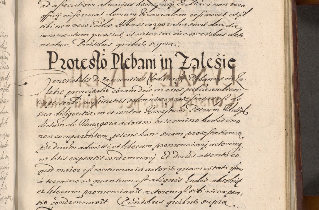 Zdjęcie nr 863 dla obiektu archiwalnego: Acta actorum causarum sententiarum tam diffinitiuarum quam interloquutorisrum decretorum obligationum quietationum procuratorum constitutionum etc. etc. coram Reverendo Domino Paulo Dembski Dei et Apostolice Sedis Gratia Episcopalo Dicensis Suffraganeo Canonico Vicario in Spiritualibus et Officiali Generali Cracoviensis ad Annum Domini Millesimum Sexcentesimum Undecimum cuius indictio octava pontificatus Sanctissimi Domini Nostri Domini Pauli Divina Providentia Papae Vti foeliciter continuantur