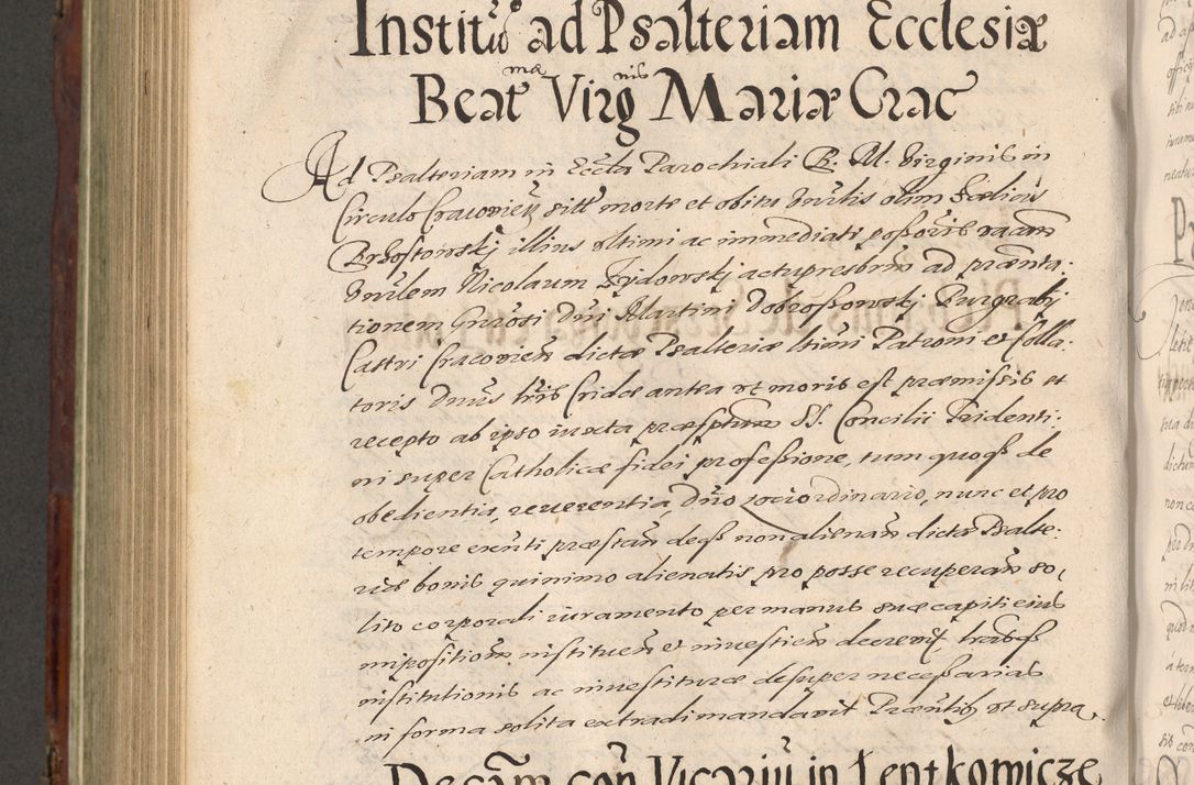 Zdjęcie nr 862 dla obiektu archiwalnego: Acta actorum causarum sententiarum tam diffinitiuarum quam interloquutorisrum decretorum obligationum quietationum procuratorum constitutionum etc. etc. coram Reverendo Domino Paulo Dembski Dei et Apostolice Sedis Gratia Episcopalo Dicensis Suffraganeo Canonico Vicario in Spiritualibus et Officiali Generali Cracoviensis ad Annum Domini Millesimum Sexcentesimum Undecimum cuius indictio octava pontificatus Sanctissimi Domini Nostri Domini Pauli Divina Providentia Papae Vti foeliciter continuantur