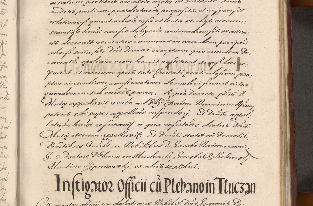 Zdjęcie nr 855 dla obiektu archiwalnego: Acta actorum causarum sententiarum tam diffinitiuarum quam interloquutorisrum decretorum obligationum quietationum procuratorum constitutionum etc. etc. coram Reverendo Domino Paulo Dembski Dei et Apostolice Sedis Gratia Episcopalo Dicensis Suffraganeo Canonico Vicario in Spiritualibus et Officiali Generali Cracoviensis ad Annum Domini Millesimum Sexcentesimum Undecimum cuius indictio octava pontificatus Sanctissimi Domini Nostri Domini Pauli Divina Providentia Papae Vti foeliciter continuantur