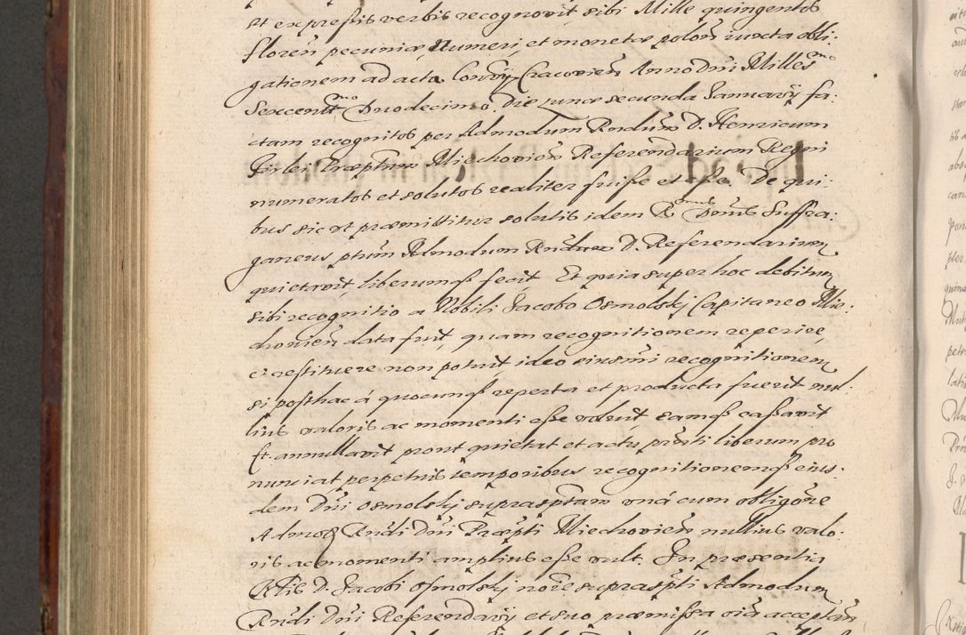 Zdjęcie nr 854 dla obiektu archiwalnego: Acta actorum causarum sententiarum tam diffinitiuarum quam interloquutorisrum decretorum obligationum quietationum procuratorum constitutionum etc. etc. coram Reverendo Domino Paulo Dembski Dei et Apostolice Sedis Gratia Episcopalo Dicensis Suffraganeo Canonico Vicario in Spiritualibus et Officiali Generali Cracoviensis ad Annum Domini Millesimum Sexcentesimum Undecimum cuius indictio octava pontificatus Sanctissimi Domini Nostri Domini Pauli Divina Providentia Papae Vti foeliciter continuantur