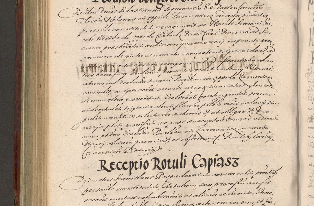 Zdjęcie nr 848 dla obiektu archiwalnego: Acta actorum causarum sententiarum tam diffinitiuarum quam interloquutorisrum decretorum obligationum quietationum procuratorum constitutionum etc. etc. coram Reverendo Domino Paulo Dembski Dei et Apostolice Sedis Gratia Episcopalo Dicensis Suffraganeo Canonico Vicario in Spiritualibus et Officiali Generali Cracoviensis ad Annum Domini Millesimum Sexcentesimum Undecimum cuius indictio octava pontificatus Sanctissimi Domini Nostri Domini Pauli Divina Providentia Papae Vti foeliciter continuantur
