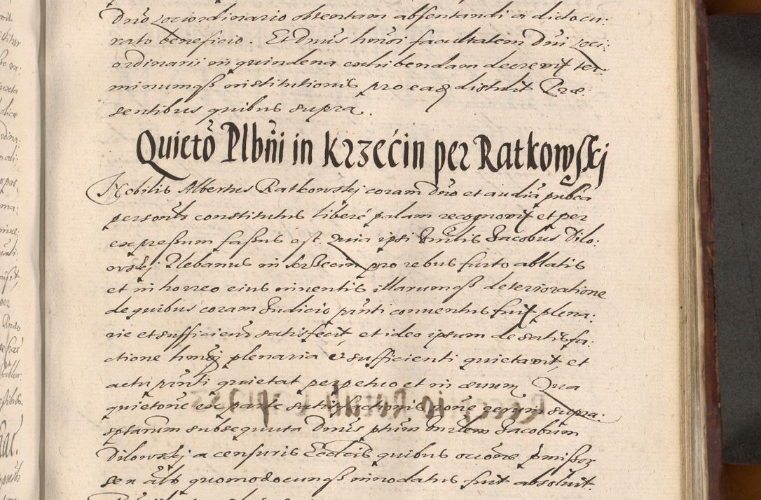 Zdjęcie nr 847 dla obiektu archiwalnego: Acta actorum causarum sententiarum tam diffinitiuarum quam interloquutorisrum decretorum obligationum quietationum procuratorum constitutionum etc. etc. coram Reverendo Domino Paulo Dembski Dei et Apostolice Sedis Gratia Episcopalo Dicensis Suffraganeo Canonico Vicario in Spiritualibus et Officiali Generali Cracoviensis ad Annum Domini Millesimum Sexcentesimum Undecimum cuius indictio octava pontificatus Sanctissimi Domini Nostri Domini Pauli Divina Providentia Papae Vti foeliciter continuantur