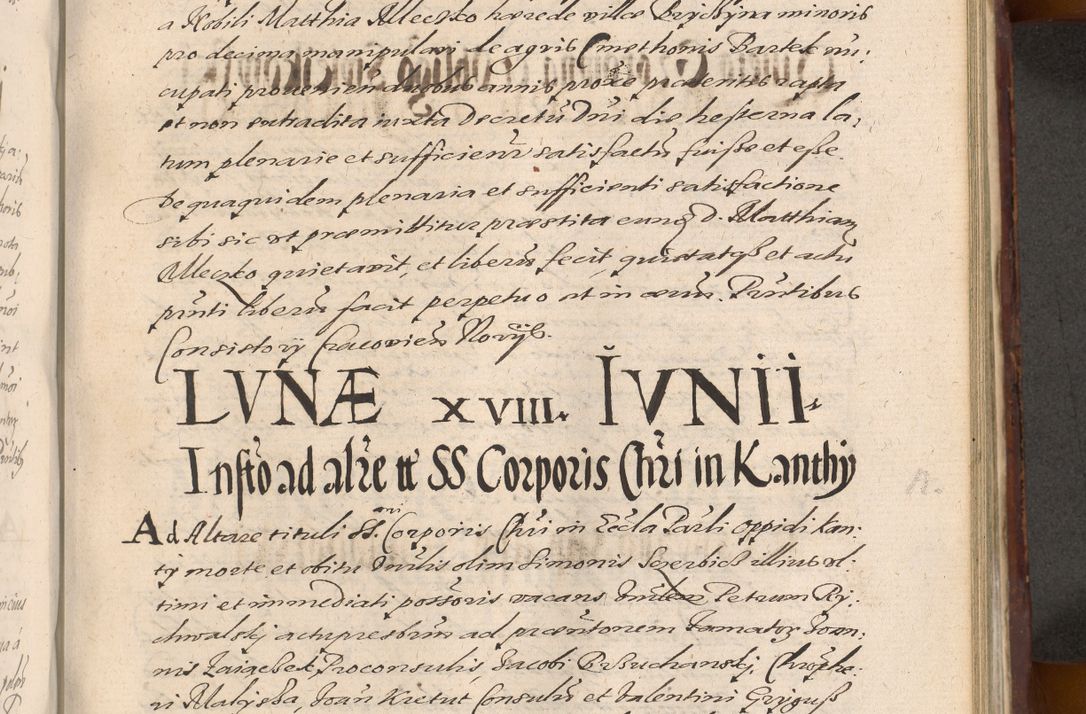 Zdjęcie nr 843 dla obiektu archiwalnego: Acta actorum causarum sententiarum tam diffinitiuarum quam interloquutorisrum decretorum obligationum quietationum procuratorum constitutionum etc. etc. coram Reverendo Domino Paulo Dembski Dei et Apostolice Sedis Gratia Episcopalo Dicensis Suffraganeo Canonico Vicario in Spiritualibus et Officiali Generali Cracoviensis ad Annum Domini Millesimum Sexcentesimum Undecimum cuius indictio octava pontificatus Sanctissimi Domini Nostri Domini Pauli Divina Providentia Papae Vti foeliciter continuantur