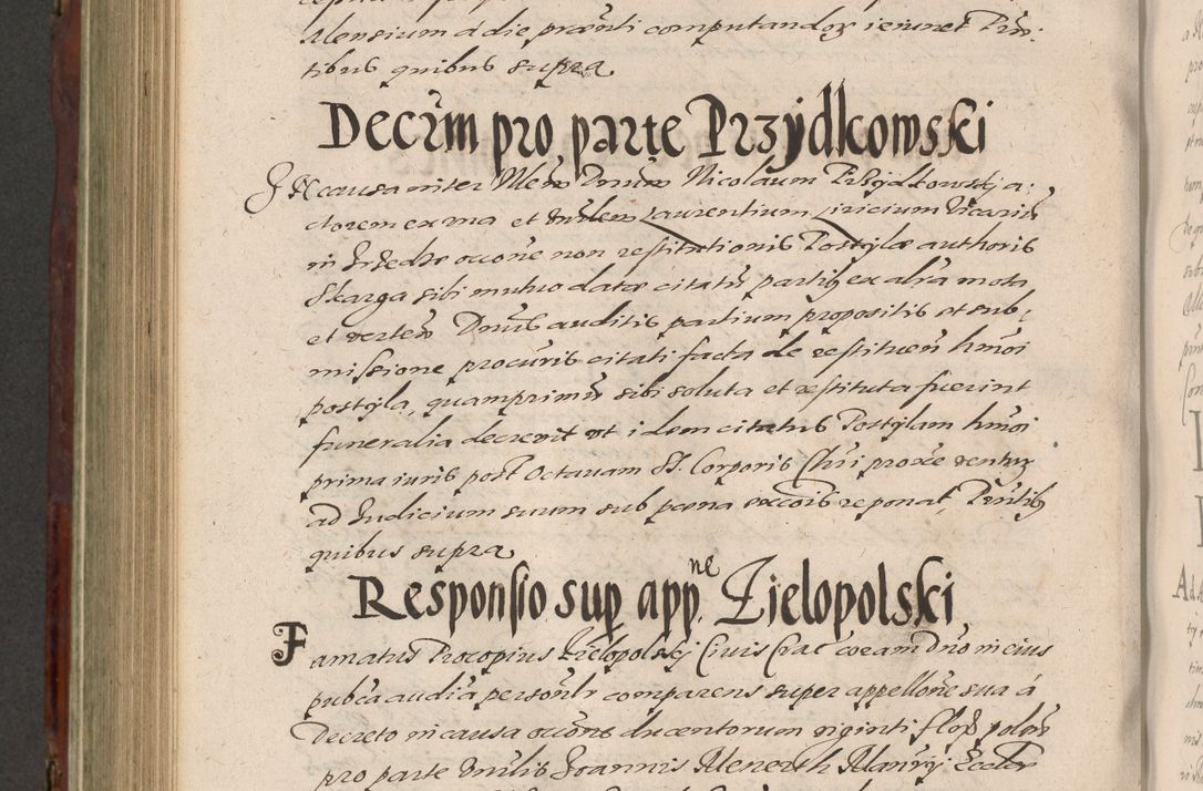 Zdjęcie nr 842 dla obiektu archiwalnego: Acta actorum causarum sententiarum tam diffinitiuarum quam interloquutorisrum decretorum obligationum quietationum procuratorum constitutionum etc. etc. coram Reverendo Domino Paulo Dembski Dei et Apostolice Sedis Gratia Episcopalo Dicensis Suffraganeo Canonico Vicario in Spiritualibus et Officiali Generali Cracoviensis ad Annum Domini Millesimum Sexcentesimum Undecimum cuius indictio octava pontificatus Sanctissimi Domini Nostri Domini Pauli Divina Providentia Papae Vti foeliciter continuantur