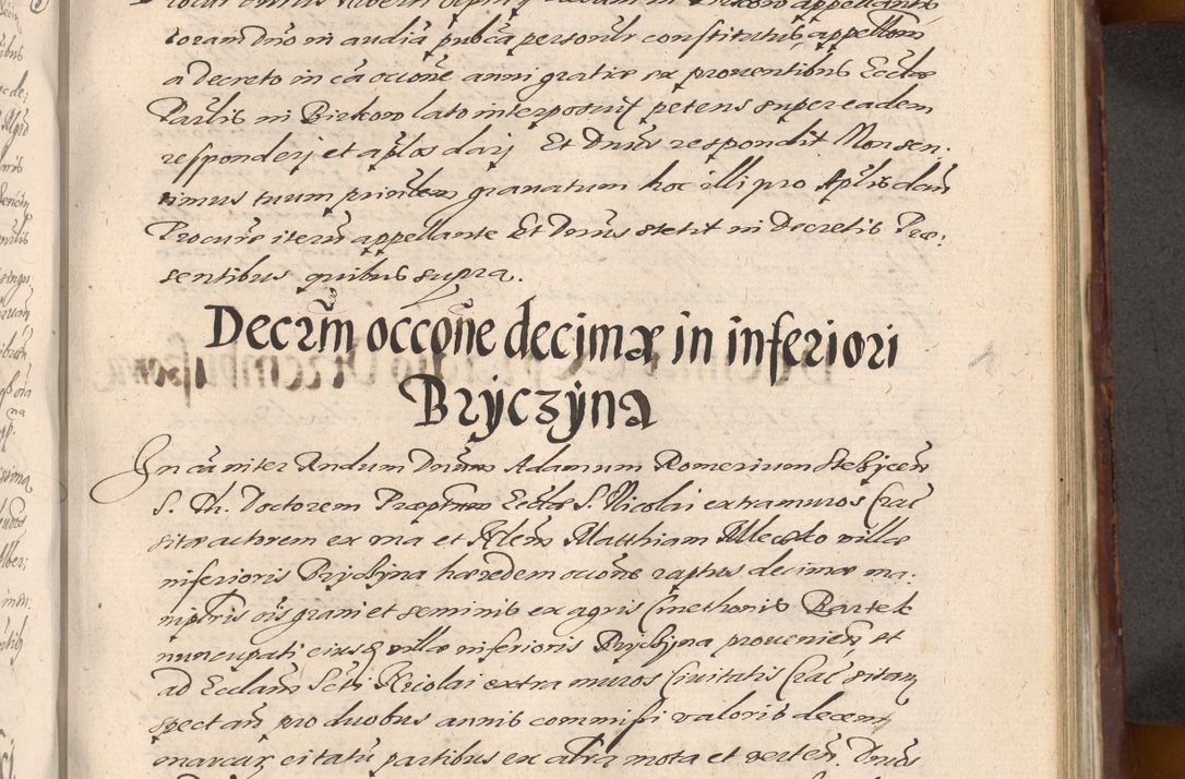 Zdjęcie nr 839 dla obiektu archiwalnego: Acta actorum causarum sententiarum tam diffinitiuarum quam interloquutorisrum decretorum obligationum quietationum procuratorum constitutionum etc. etc. coram Reverendo Domino Paulo Dembski Dei et Apostolice Sedis Gratia Episcopalo Dicensis Suffraganeo Canonico Vicario in Spiritualibus et Officiali Generali Cracoviensis ad Annum Domini Millesimum Sexcentesimum Undecimum cuius indictio octava pontificatus Sanctissimi Domini Nostri Domini Pauli Divina Providentia Papae Vti foeliciter continuantur