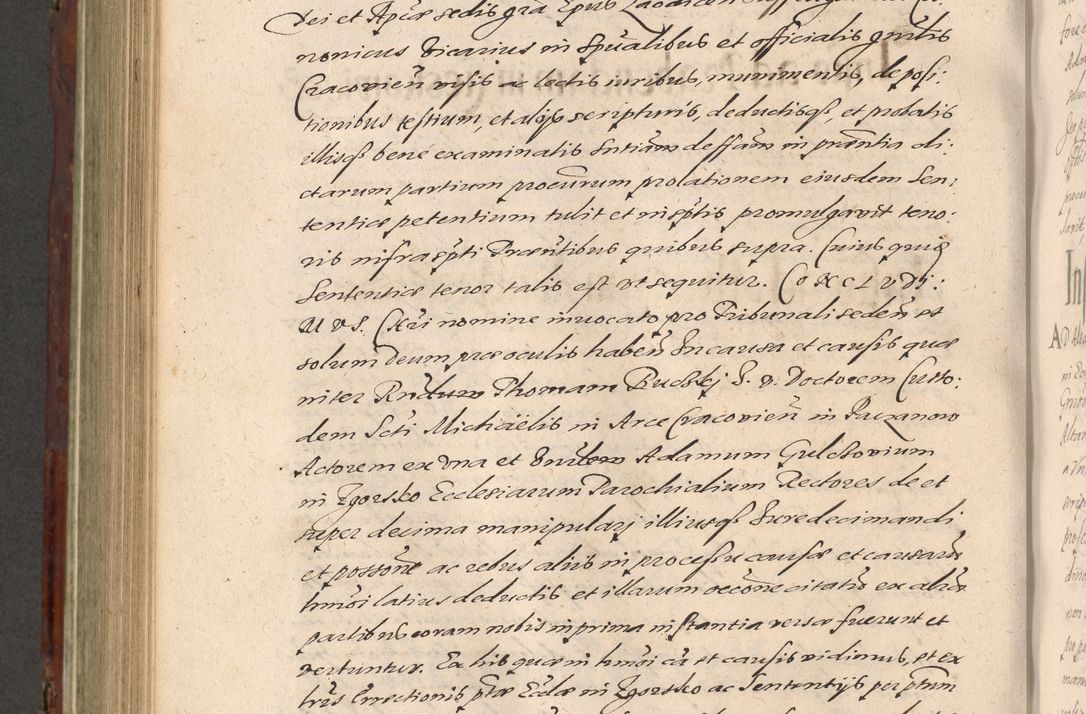 Zdjęcie nr 824 dla obiektu archiwalnego: Acta actorum causarum sententiarum tam diffinitiuarum quam interloquutorisrum decretorum obligationum quietationum procuratorum constitutionum etc. etc. coram Reverendo Domino Paulo Dembski Dei et Apostolice Sedis Gratia Episcopalo Dicensis Suffraganeo Canonico Vicario in Spiritualibus et Officiali Generali Cracoviensis ad Annum Domini Millesimum Sexcentesimum Undecimum cuius indictio octava pontificatus Sanctissimi Domini Nostri Domini Pauli Divina Providentia Papae Vti foeliciter continuantur
