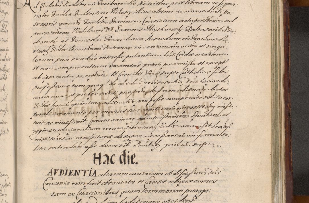 Zdjęcie nr 1247 dla obiektu archiwalnego: Acta actorum causarum sententiarum tam diffinitiuarum quam interloquutorisrum decretorum obligationum quietationum procuratorum constitutionum etc. etc. coram Reverendo Domino Paulo Dembski Dei et Apostolice Sedis Gratia Episcopalo Dicensis Suffraganeo Canonico Vicario in Spiritualibus et Officiali Generali Cracoviensis ad Annum Domini Millesimum Sexcentesimum Undecimum cuius indictio octava pontificatus Sanctissimi Domini Nostri Domini Pauli Divina Providentia Papae Vti foeliciter continuantur
