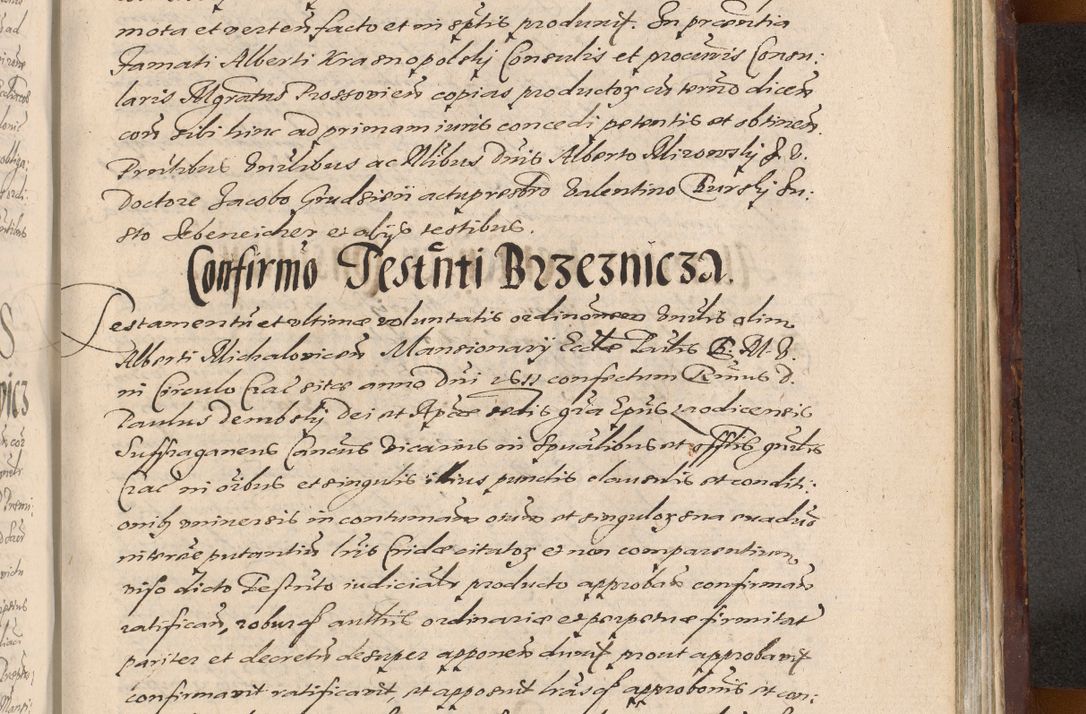 Zdjęcie nr 1249 dla obiektu archiwalnego: Acta actorum causarum sententiarum tam diffinitiuarum quam interloquutorisrum decretorum obligationum quietationum procuratorum constitutionum etc. etc. coram Reverendo Domino Paulo Dembski Dei et Apostolice Sedis Gratia Episcopalo Dicensis Suffraganeo Canonico Vicario in Spiritualibus et Officiali Generali Cracoviensis ad Annum Domini Millesimum Sexcentesimum Undecimum cuius indictio octava pontificatus Sanctissimi Domini Nostri Domini Pauli Divina Providentia Papae Vti foeliciter continuantur