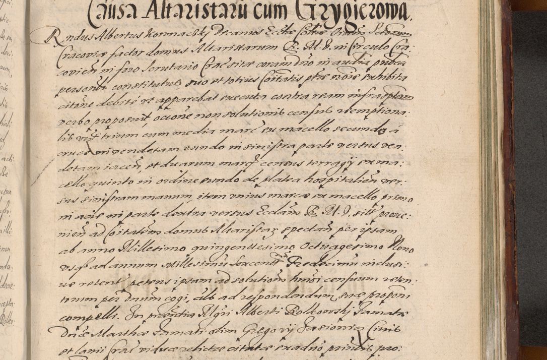 Zdjęcie nr 1245 dla obiektu archiwalnego: Acta actorum causarum sententiarum tam diffinitiuarum quam interloquutorisrum decretorum obligationum quietationum procuratorum constitutionum etc. etc. coram Reverendo Domino Paulo Dembski Dei et Apostolice Sedis Gratia Episcopalo Dicensis Suffraganeo Canonico Vicario in Spiritualibus et Officiali Generali Cracoviensis ad Annum Domini Millesimum Sexcentesimum Undecimum cuius indictio octava pontificatus Sanctissimi Domini Nostri Domini Pauli Divina Providentia Papae Vti foeliciter continuantur