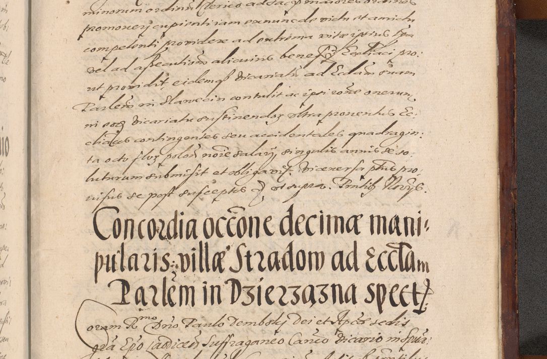 Zdjęcie nr 1471 dla obiektu archiwalnego: Acta actorum causarum sententiarum tam diffinitiuarum quam interloquutorisrum decretorum obligationum quietationum procuratorum constitutionum etc. etc. coram Reverendo Domino Paulo Dembski Dei et Apostolice Sedis Gratia Episcopalo Dicensis Suffraganeo Canonico Vicario in Spiritualibus et Officiali Generali Cracoviensis ad Annum Domini Millesimum Sexcentesimum Undecimum cuius indictio octava pontificatus Sanctissimi Domini Nostri Domini Pauli Divina Providentia Papae Vti foeliciter continuantur