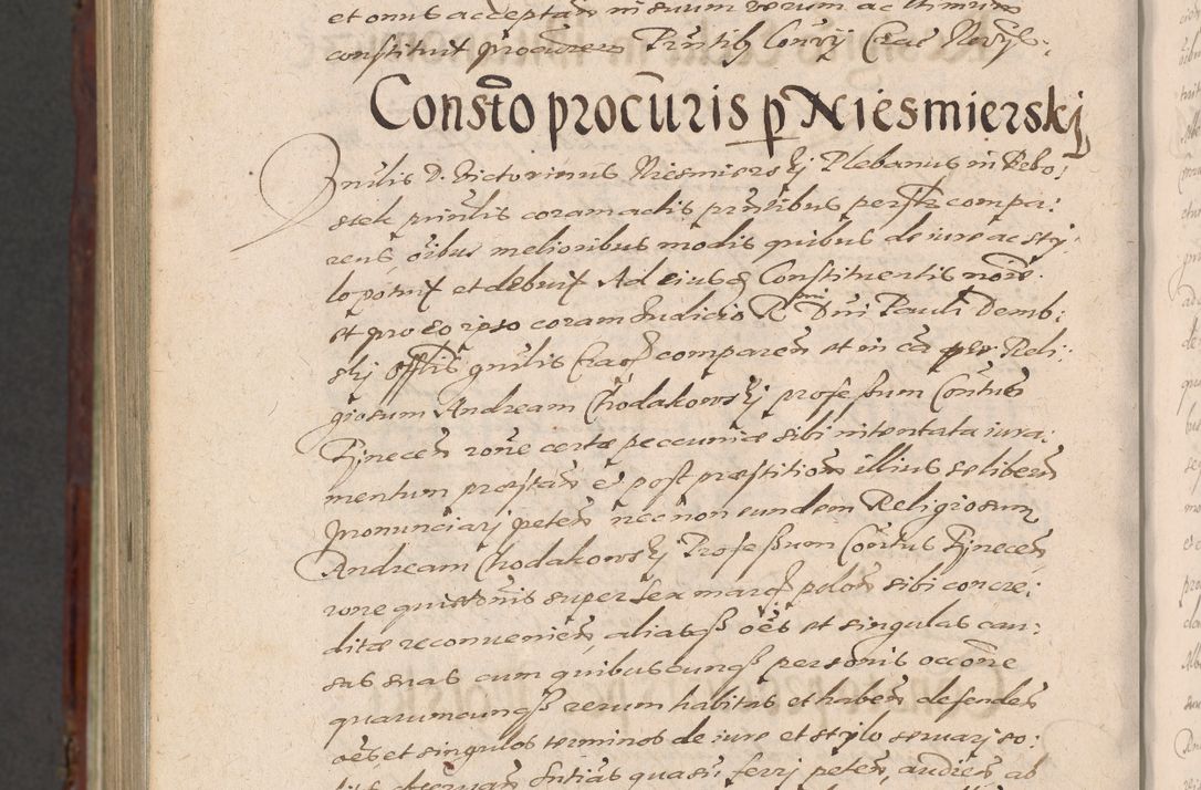 Zdjęcie nr 1450 dla obiektu archiwalnego: Acta actorum causarum sententiarum tam diffinitiuarum quam interloquutorisrum decretorum obligationum quietationum procuratorum constitutionum etc. etc. coram Reverendo Domino Paulo Dembski Dei et Apostolice Sedis Gratia Episcopalo Dicensis Suffraganeo Canonico Vicario in Spiritualibus et Officiali Generali Cracoviensis ad Annum Domini Millesimum Sexcentesimum Undecimum cuius indictio octava pontificatus Sanctissimi Domini Nostri Domini Pauli Divina Providentia Papae Vti foeliciter continuantur