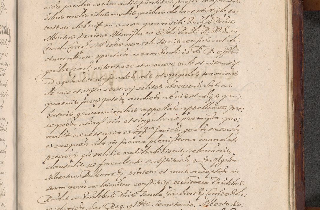 Zdjęcie nr 1451 dla obiektu archiwalnego: Acta actorum causarum sententiarum tam diffinitiuarum quam interloquutorisrum decretorum obligationum quietationum procuratorum constitutionum etc. etc. coram Reverendo Domino Paulo Dembski Dei et Apostolice Sedis Gratia Episcopalo Dicensis Suffraganeo Canonico Vicario in Spiritualibus et Officiali Generali Cracoviensis ad Annum Domini Millesimum Sexcentesimum Undecimum cuius indictio octava pontificatus Sanctissimi Domini Nostri Domini Pauli Divina Providentia Papae Vti foeliciter continuantur