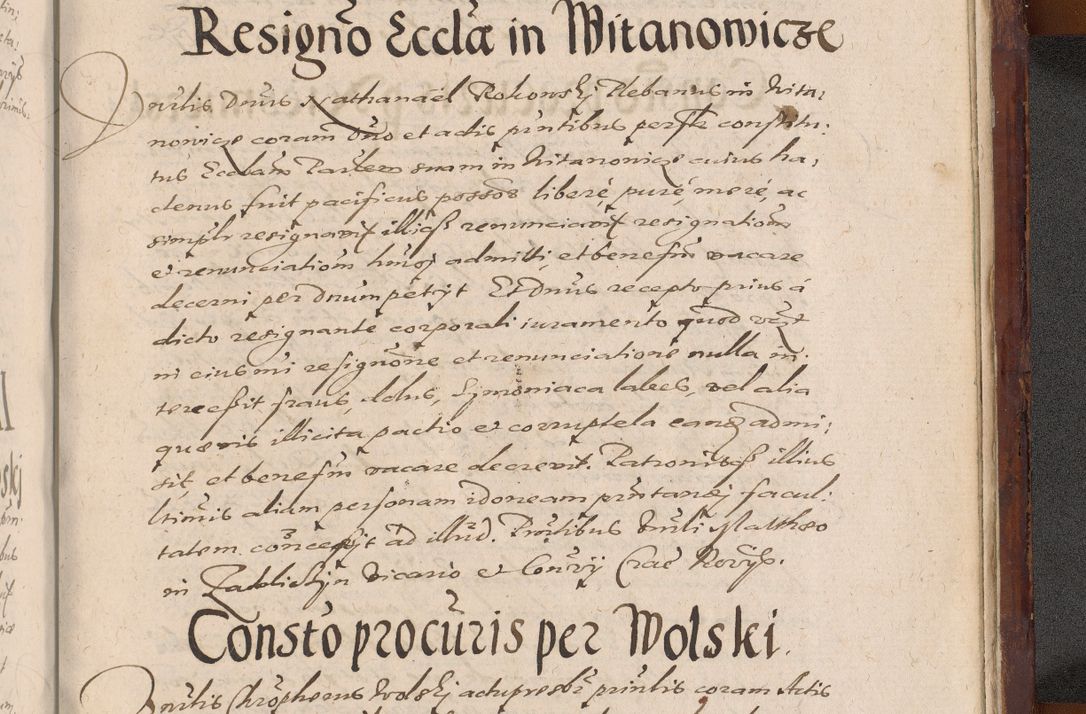 Zdjęcie nr 1449 dla obiektu archiwalnego: Acta actorum causarum sententiarum tam diffinitiuarum quam interloquutorisrum decretorum obligationum quietationum procuratorum constitutionum etc. etc. coram Reverendo Domino Paulo Dembski Dei et Apostolice Sedis Gratia Episcopalo Dicensis Suffraganeo Canonico Vicario in Spiritualibus et Officiali Generali Cracoviensis ad Annum Domini Millesimum Sexcentesimum Undecimum cuius indictio octava pontificatus Sanctissimi Domini Nostri Domini Pauli Divina Providentia Papae Vti foeliciter continuantur