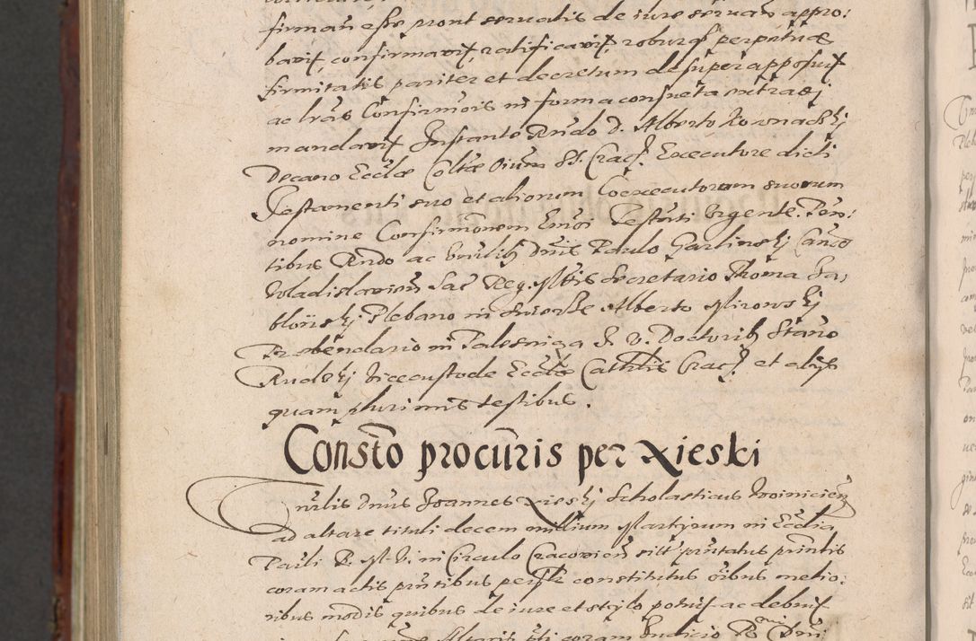 Zdjęcie nr 1442 dla obiektu archiwalnego: Acta actorum causarum sententiarum tam diffinitiuarum quam interloquutorisrum decretorum obligationum quietationum procuratorum constitutionum etc. etc. coram Reverendo Domino Paulo Dembski Dei et Apostolice Sedis Gratia Episcopalo Dicensis Suffraganeo Canonico Vicario in Spiritualibus et Officiali Generali Cracoviensis ad Annum Domini Millesimum Sexcentesimum Undecimum cuius indictio octava pontificatus Sanctissimi Domini Nostri Domini Pauli Divina Providentia Papae Vti foeliciter continuantur
