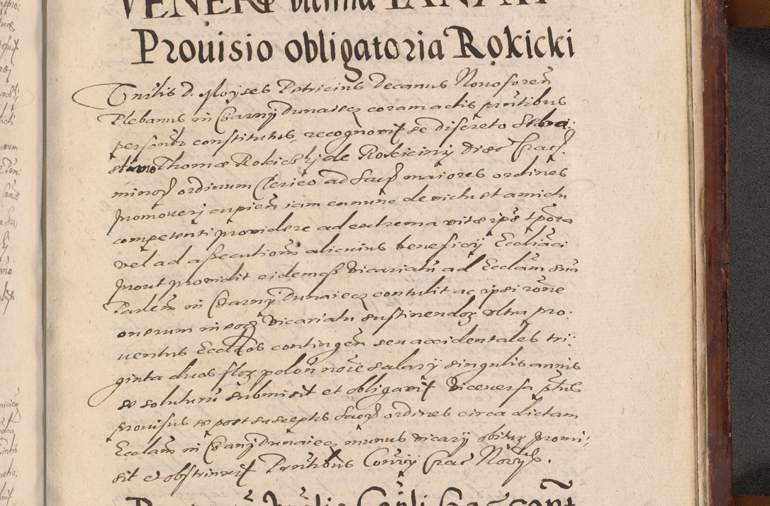 Zdjęcie nr 1443 dla obiektu archiwalnego: Acta actorum causarum sententiarum tam diffinitiuarum quam interloquutorisrum decretorum obligationum quietationum procuratorum constitutionum etc. etc. coram Reverendo Domino Paulo Dembski Dei et Apostolice Sedis Gratia Episcopalo Dicensis Suffraganeo Canonico Vicario in Spiritualibus et Officiali Generali Cracoviensis ad Annum Domini Millesimum Sexcentesimum Undecimum cuius indictio octava pontificatus Sanctissimi Domini Nostri Domini Pauli Divina Providentia Papae Vti foeliciter continuantur