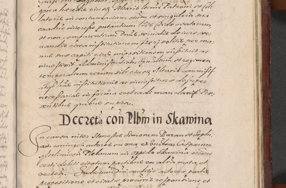Zdjęcie nr 1439 dla obiektu archiwalnego: Acta actorum causarum sententiarum tam diffinitiuarum quam interloquutorisrum decretorum obligationum quietationum procuratorum constitutionum etc. etc. coram Reverendo Domino Paulo Dembski Dei et Apostolice Sedis Gratia Episcopalo Dicensis Suffraganeo Canonico Vicario in Spiritualibus et Officiali Generali Cracoviensis ad Annum Domini Millesimum Sexcentesimum Undecimum cuius indictio octava pontificatus Sanctissimi Domini Nostri Domini Pauli Divina Providentia Papae Vti foeliciter continuantur