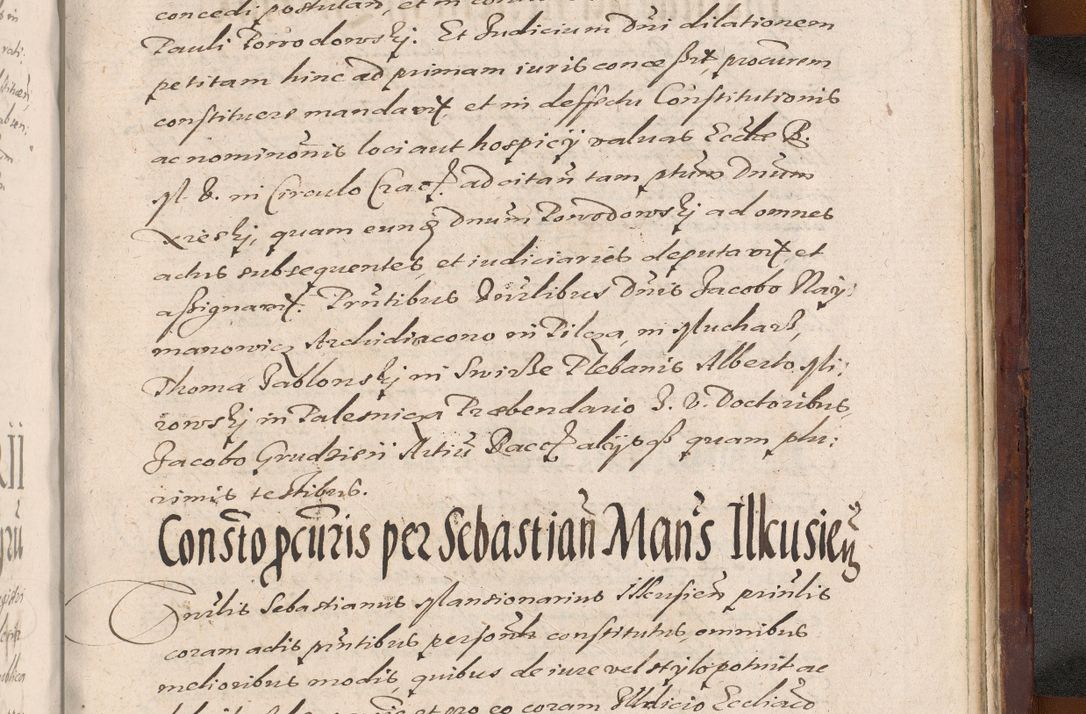Zdjęcie nr 1437 dla obiektu archiwalnego: Acta actorum causarum sententiarum tam diffinitiuarum quam interloquutorisrum decretorum obligationum quietationum procuratorum constitutionum etc. etc. coram Reverendo Domino Paulo Dembski Dei et Apostolice Sedis Gratia Episcopalo Dicensis Suffraganeo Canonico Vicario in Spiritualibus et Officiali Generali Cracoviensis ad Annum Domini Millesimum Sexcentesimum Undecimum cuius indictio octava pontificatus Sanctissimi Domini Nostri Domini Pauli Divina Providentia Papae Vti foeliciter continuantur