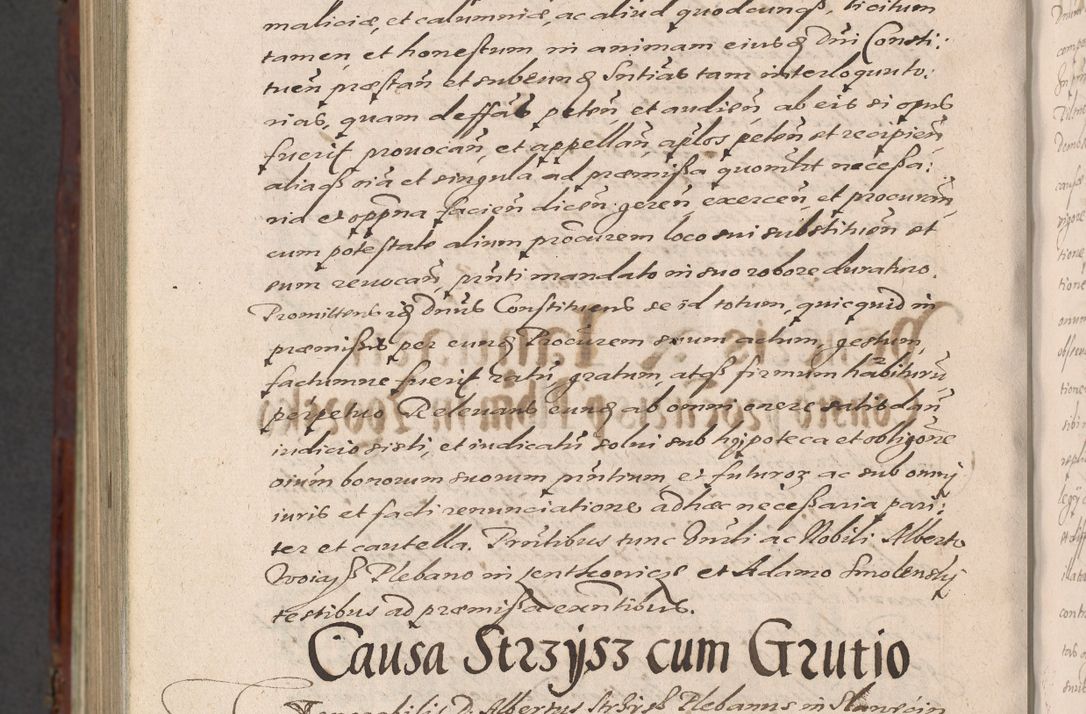 Zdjęcie nr 1432 dla obiektu archiwalnego: Acta actorum causarum sententiarum tam diffinitiuarum quam interloquutorisrum decretorum obligationum quietationum procuratorum constitutionum etc. etc. coram Reverendo Domino Paulo Dembski Dei et Apostolice Sedis Gratia Episcopalo Dicensis Suffraganeo Canonico Vicario in Spiritualibus et Officiali Generali Cracoviensis ad Annum Domini Millesimum Sexcentesimum Undecimum cuius indictio octava pontificatus Sanctissimi Domini Nostri Domini Pauli Divina Providentia Papae Vti foeliciter continuantur