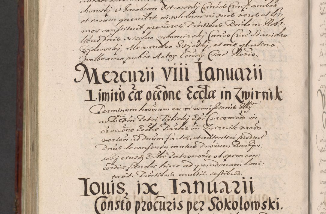 Zdjęcie nr 1430 dla obiektu archiwalnego: Acta actorum causarum sententiarum tam diffinitiuarum quam interloquutorisrum decretorum obligationum quietationum procuratorum constitutionum etc. etc. coram Reverendo Domino Paulo Dembski Dei et Apostolice Sedis Gratia Episcopalo Dicensis Suffraganeo Canonico Vicario in Spiritualibus et Officiali Generali Cracoviensis ad Annum Domini Millesimum Sexcentesimum Undecimum cuius indictio octava pontificatus Sanctissimi Domini Nostri Domini Pauli Divina Providentia Papae Vti foeliciter continuantur